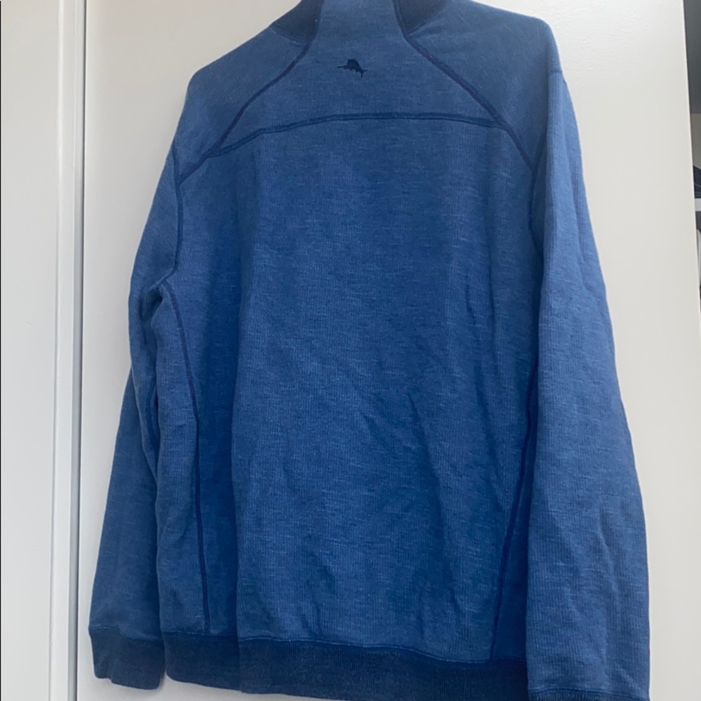 Tommy Bahama Quarter Zip - Navy/Light Blue - Picture 4 of 4
